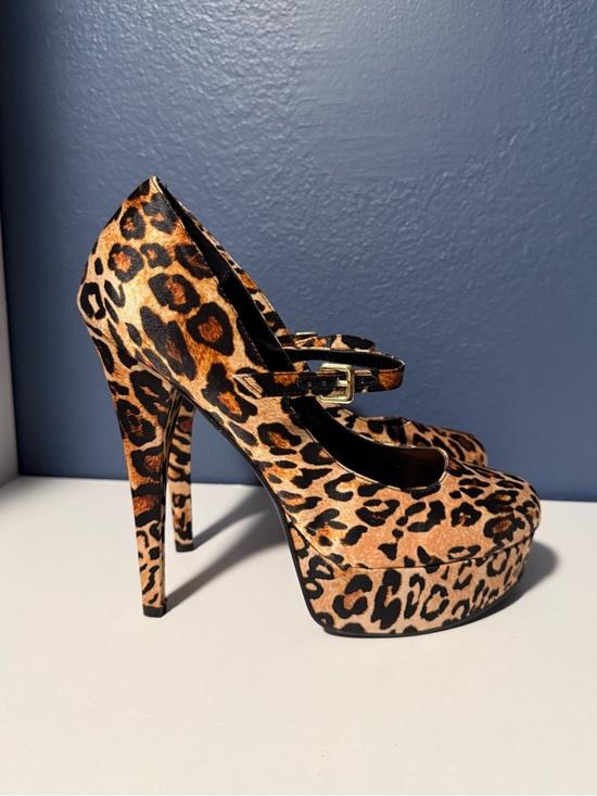 Shoe Dazzle Shoes - Socialite by ShoeDazzle Leopard Print Platform Mary Jane Style Stilettos Size 10